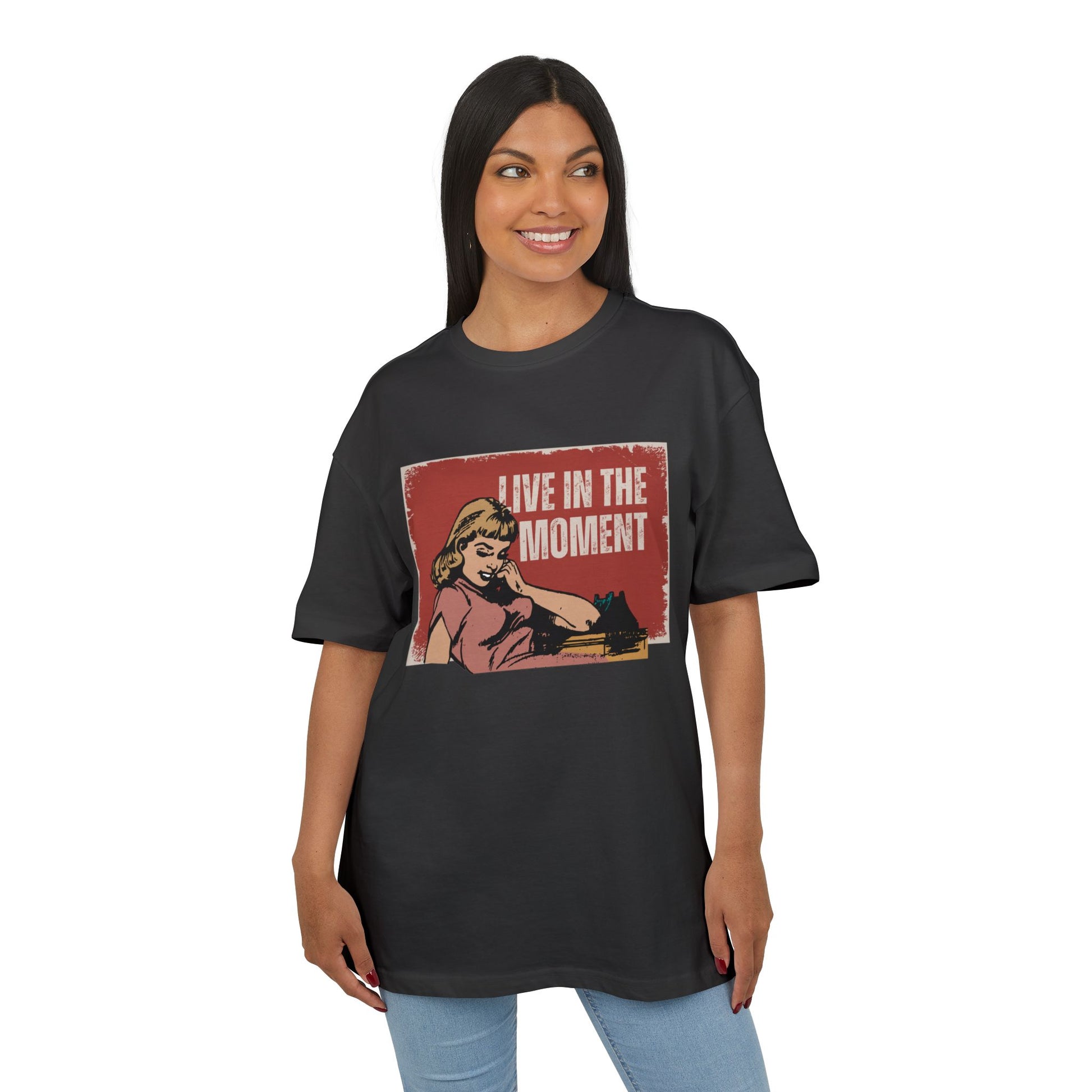 Live The Moment Heavy Oversize Tee Women