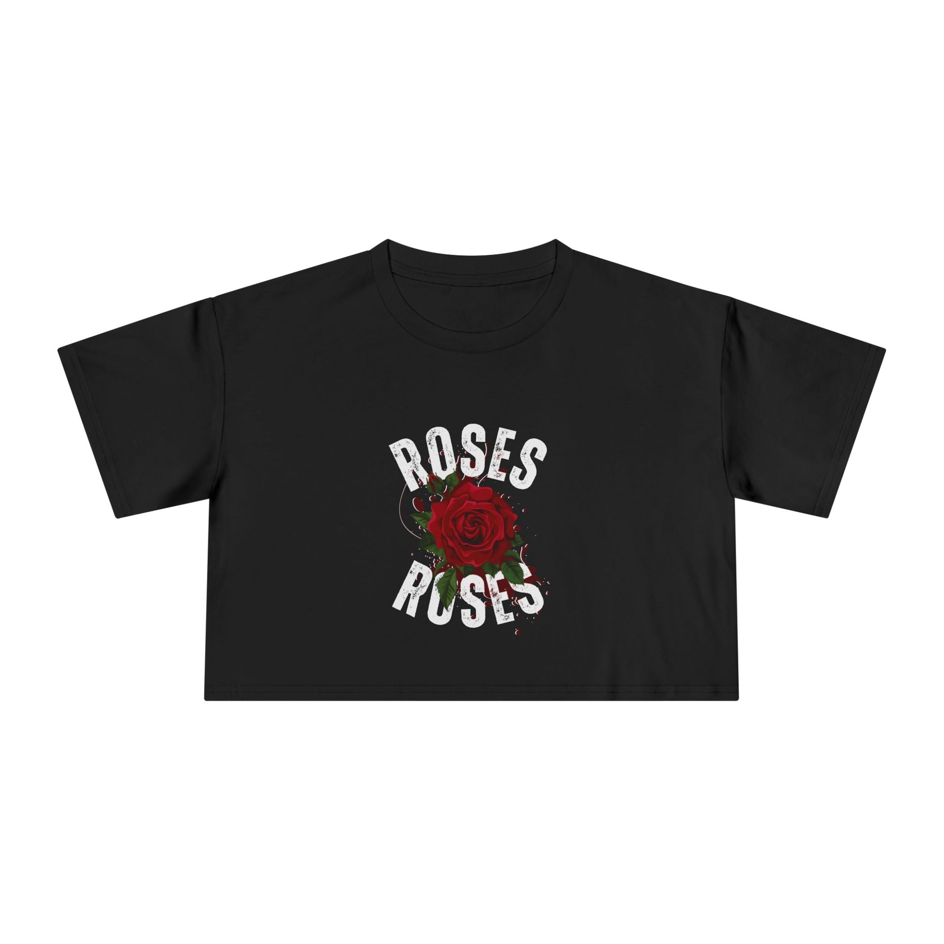 Women's Vintage Rose Crop Tee