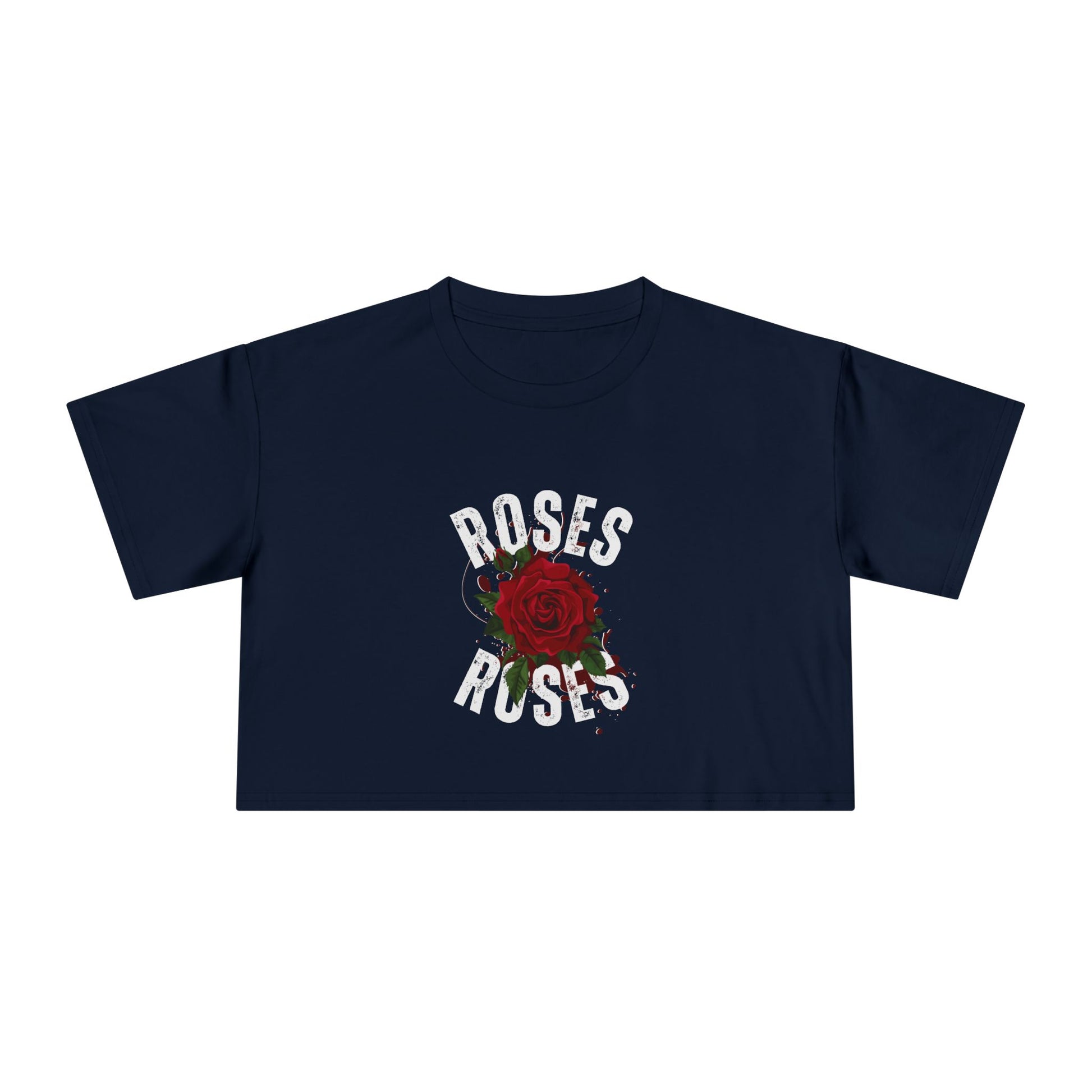 Women's Vintage Rose Crop Tee