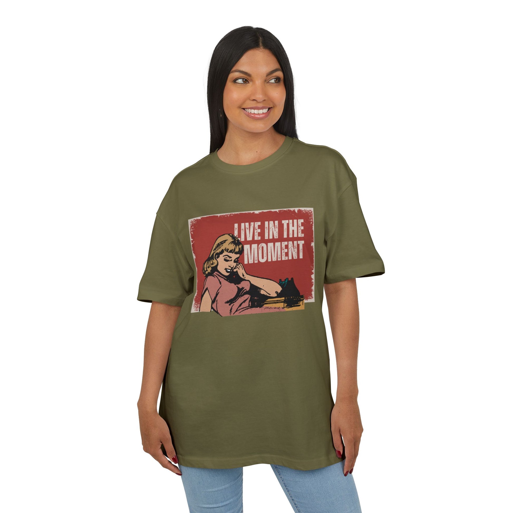 Live The Moment Heavy Oversize Tee Women