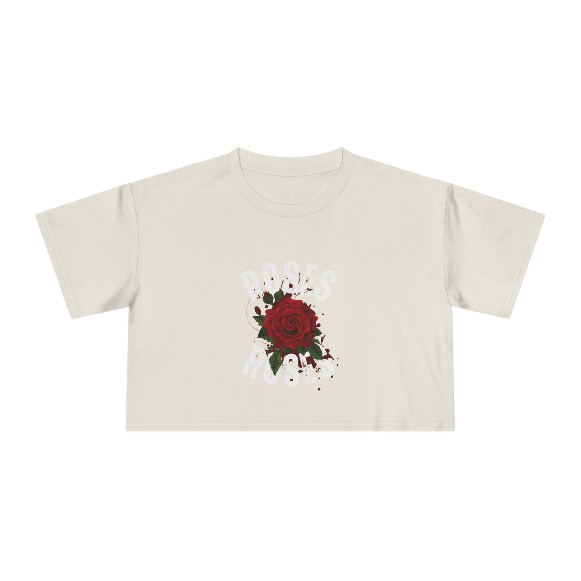 Women's Vintage Rose Crop Tee