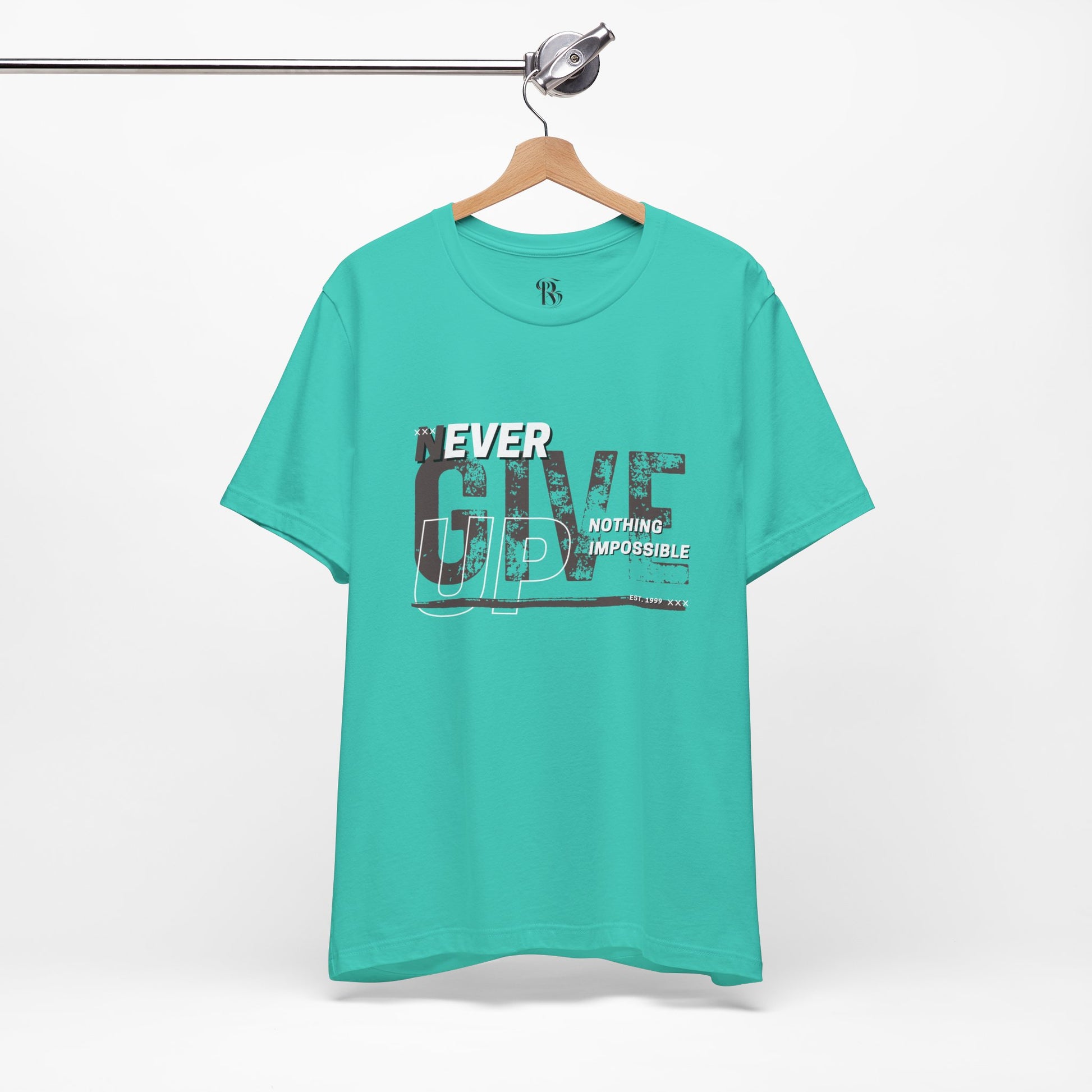 Never Give Up Unisex Jersey Short Sleeve Tee