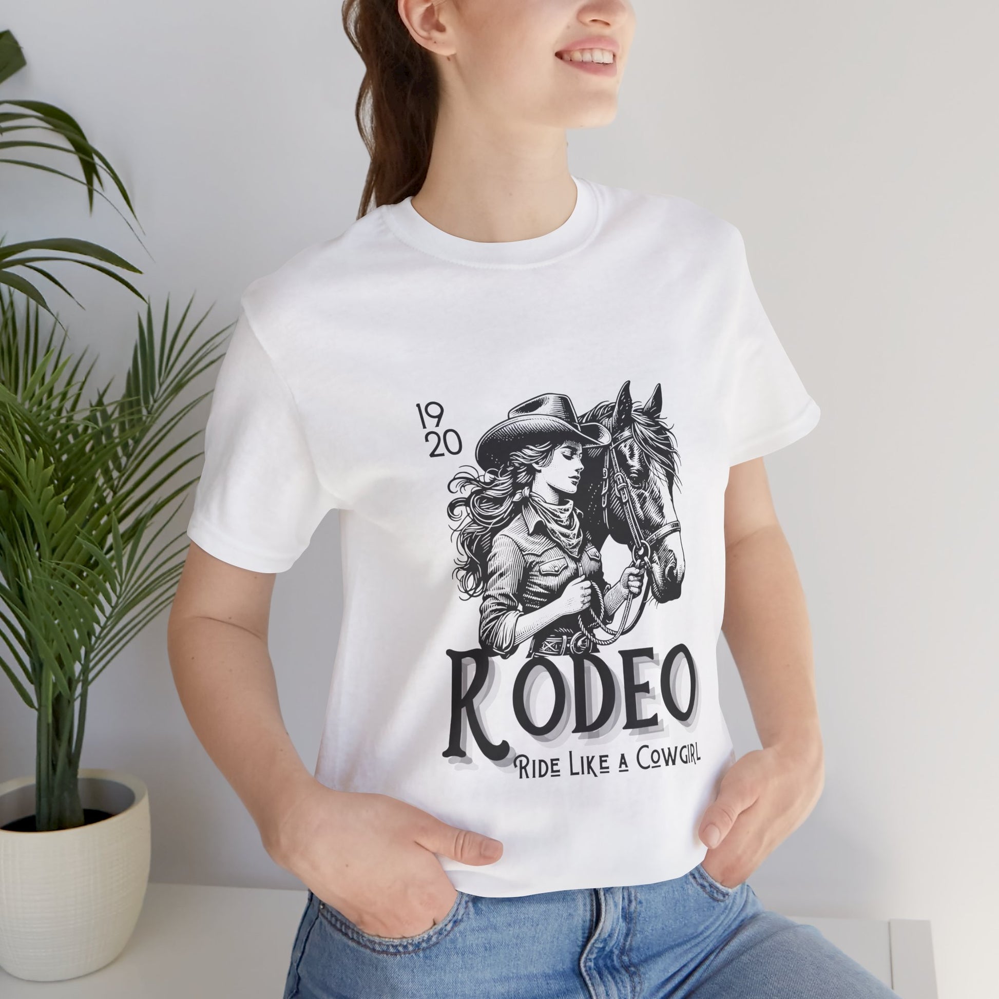 "Ride Like a Cowgirl" Vintage Unisex Tee
