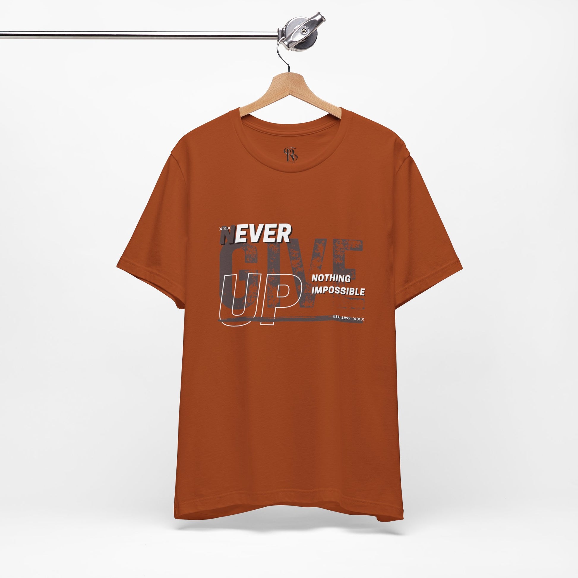 Never Give Up Unisex Jersey Short Sleeve Tee