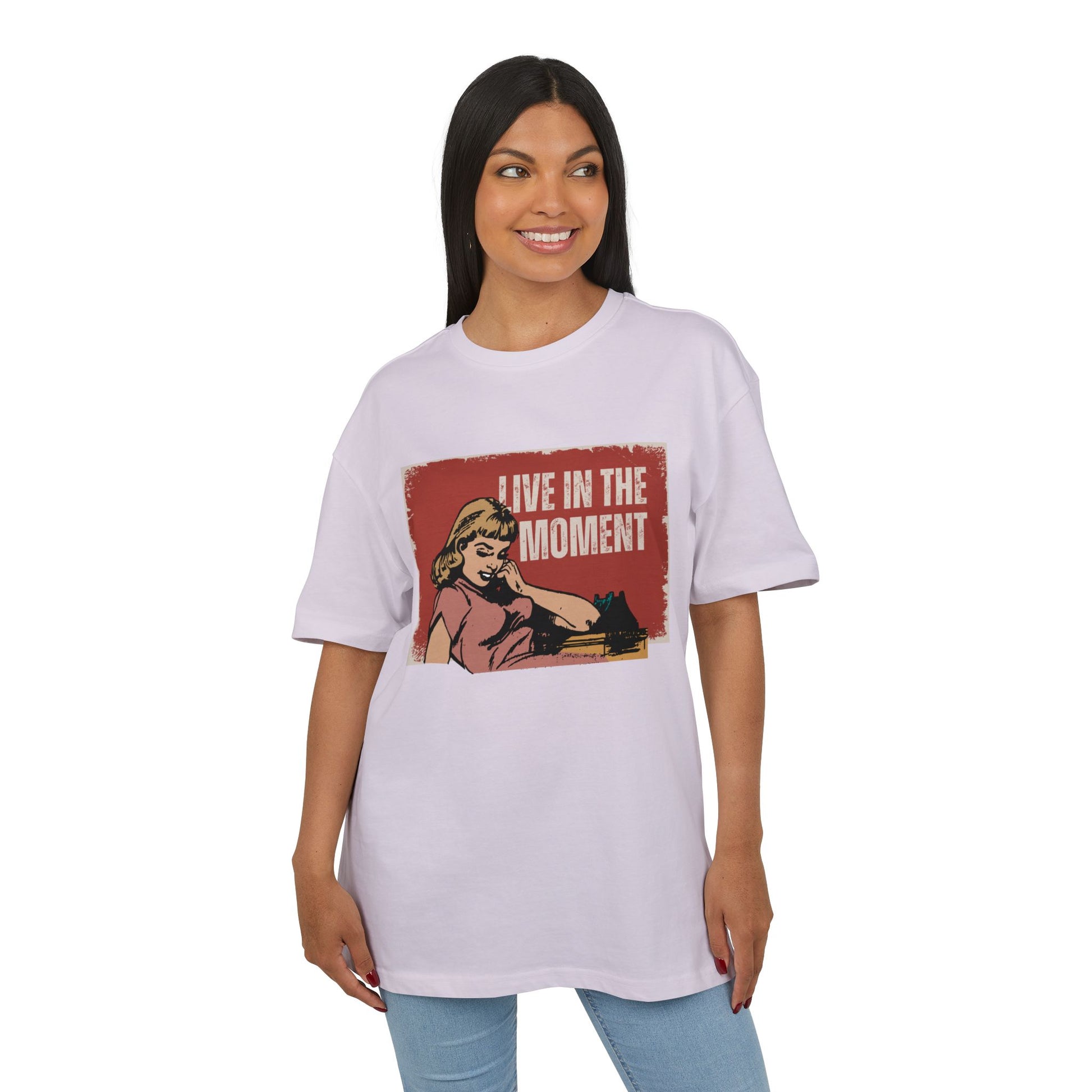 Live The Moment Heavy Oversize Tee Women