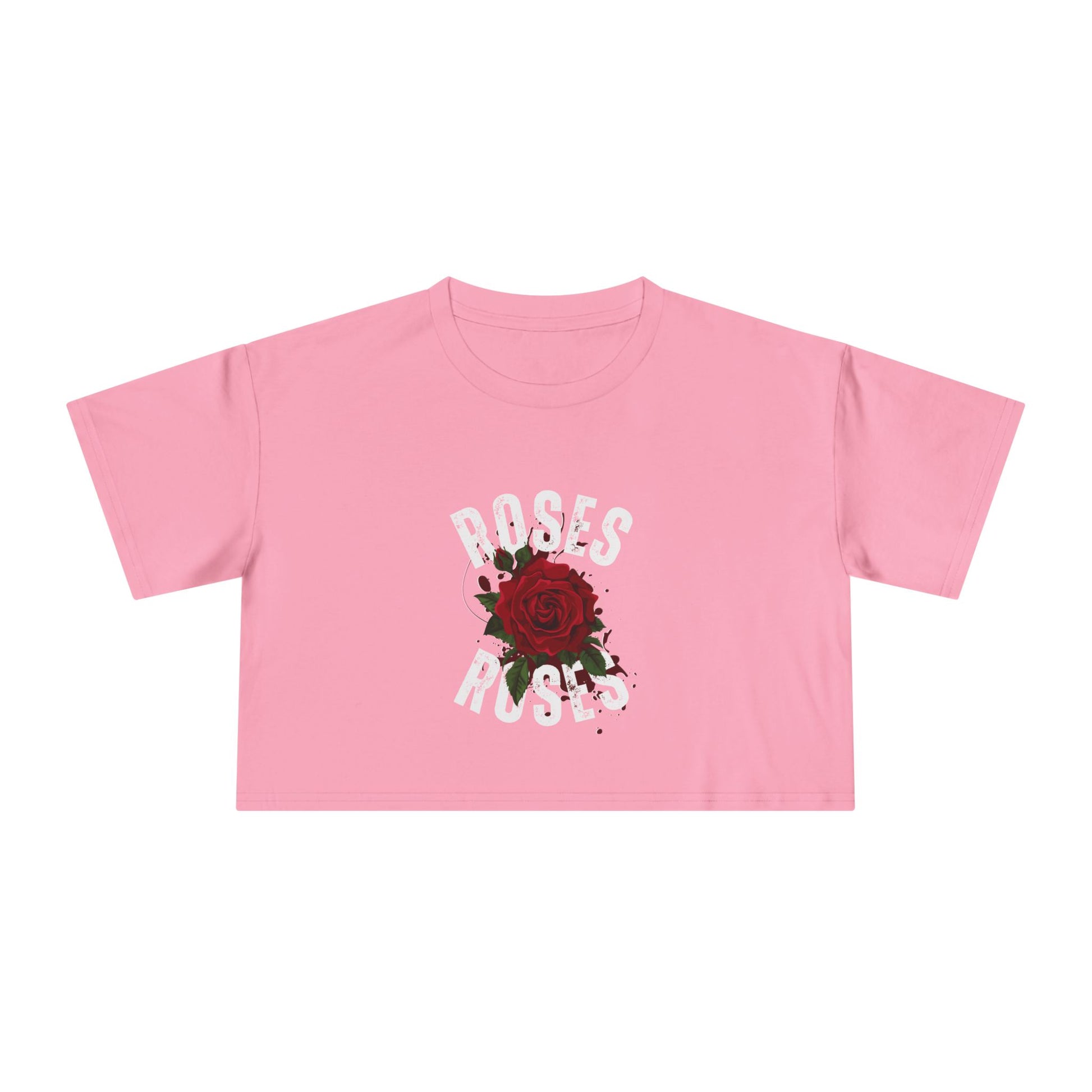 Women's Vintage Rose Crop Tee