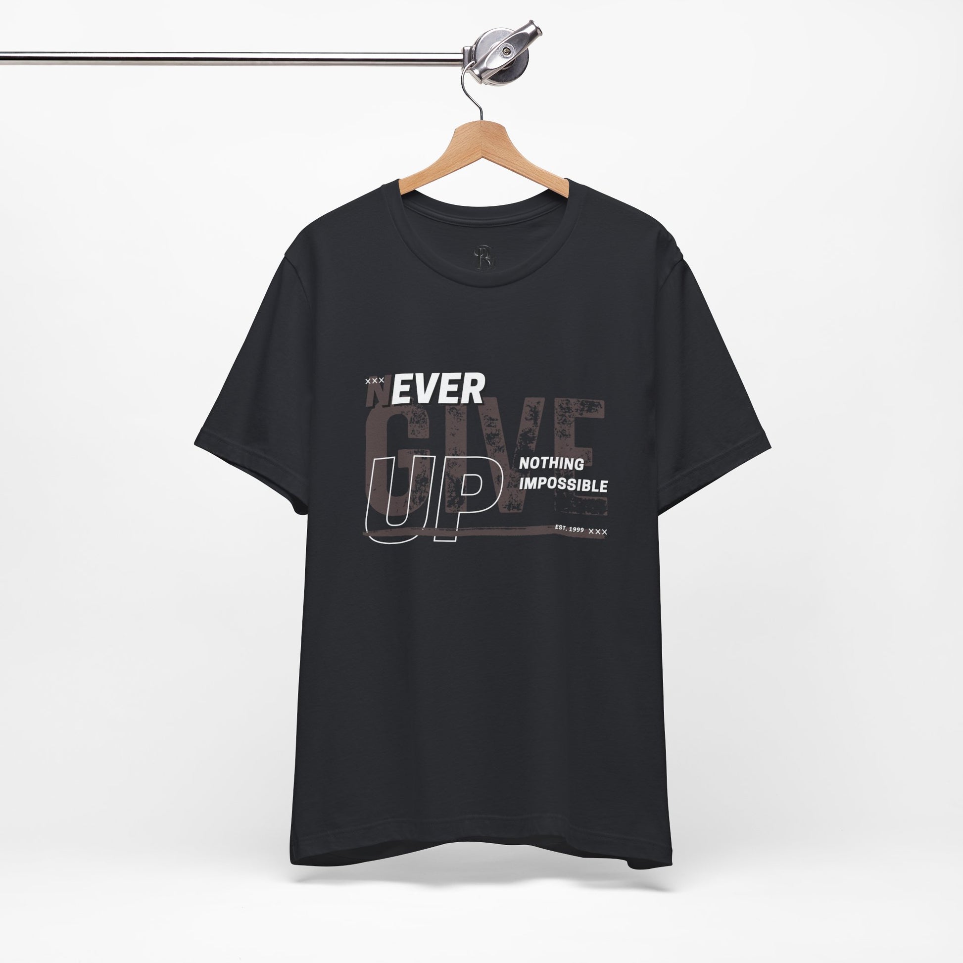 Never Give Up Unisex Jersey Short Sleeve Tee