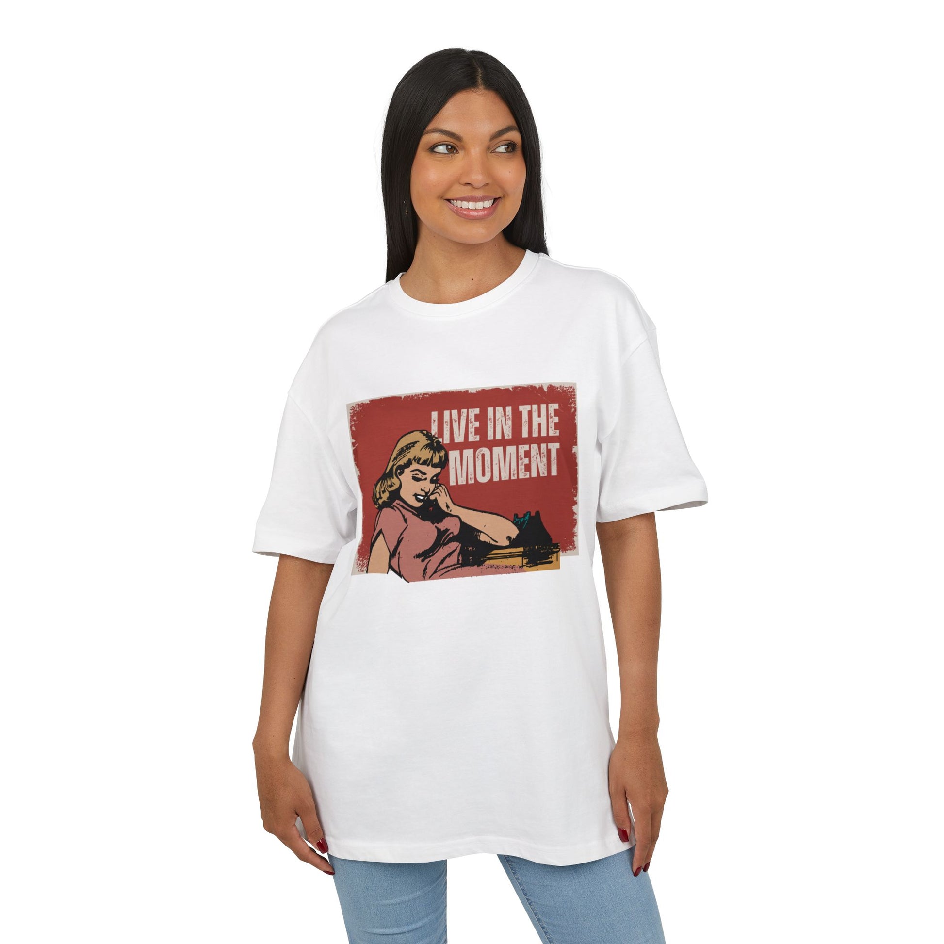 Live The Moment Heavy Oversize Tee Women